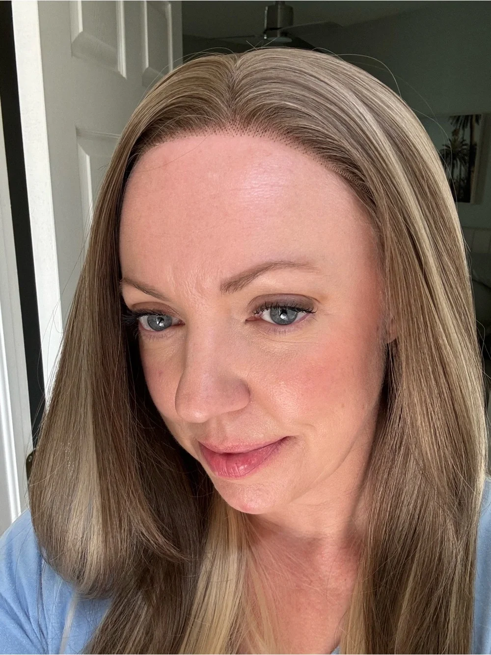 Anniston by CHC - Long Layered Synthetic Wig in Ash Blonde
